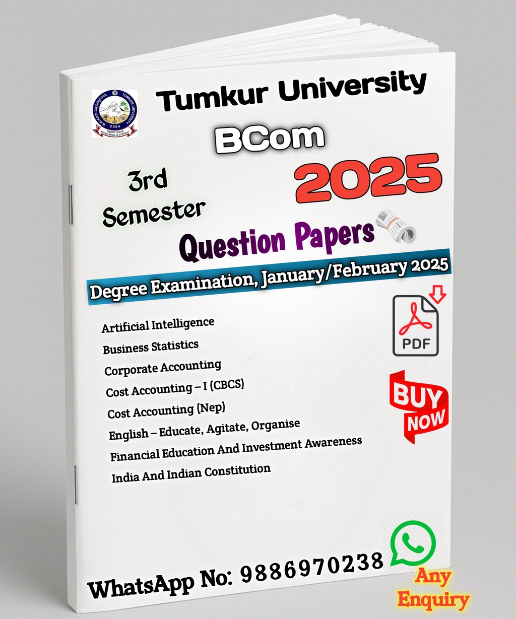 Bcom 3rd Semester 2025 Question Paper