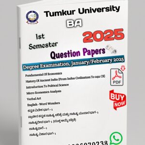BA 1st Semester 2025 Question Paper