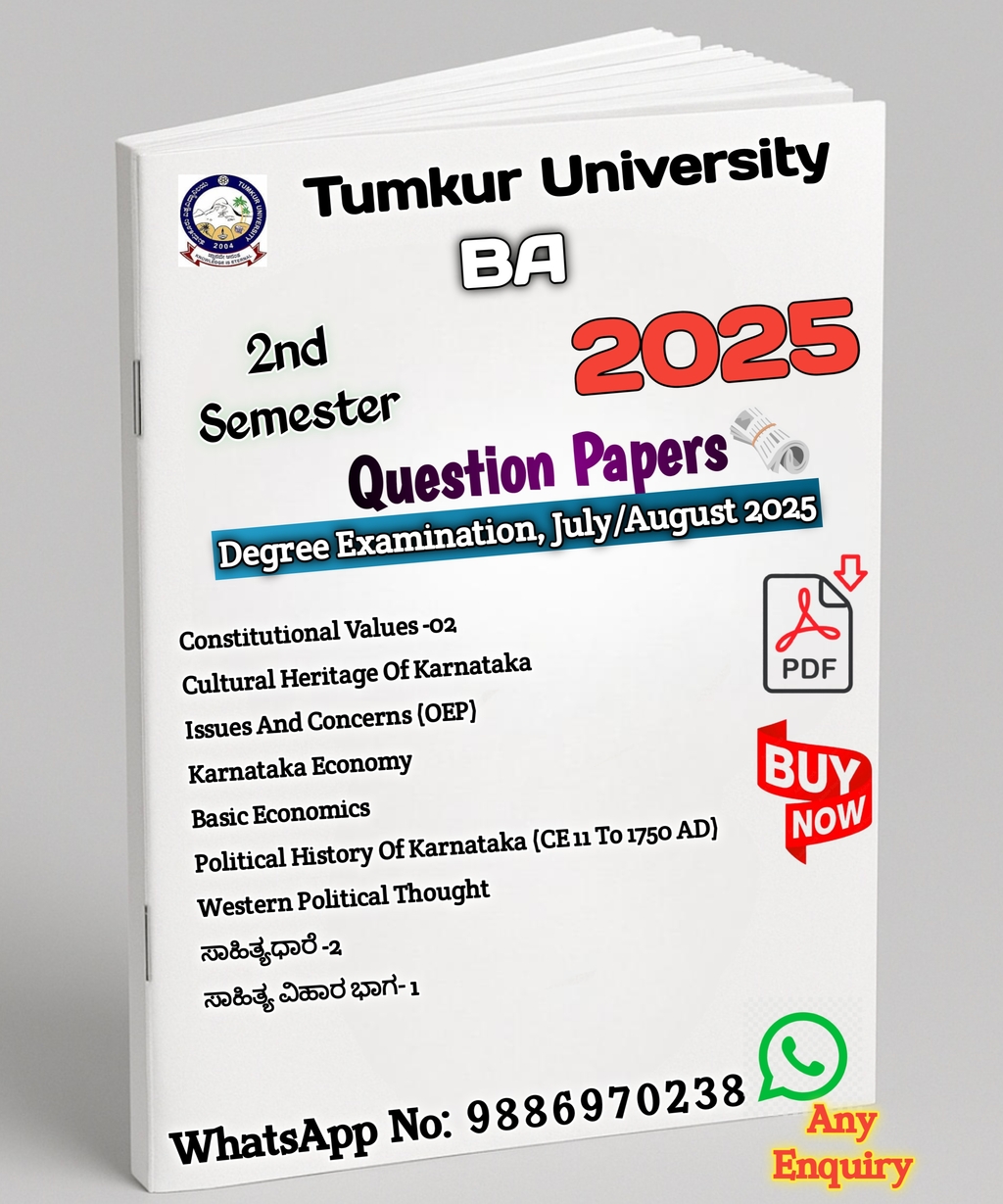 BA 2nd Semester 2025 Question Paper
